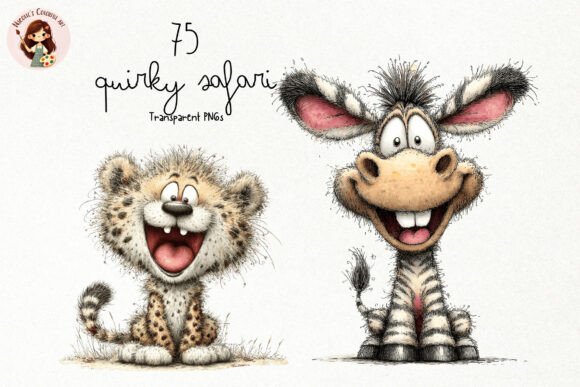 Download Quirky Safari Animals PNG Clipart - Safari animals png Collection